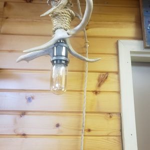 Hand made shed light fixture